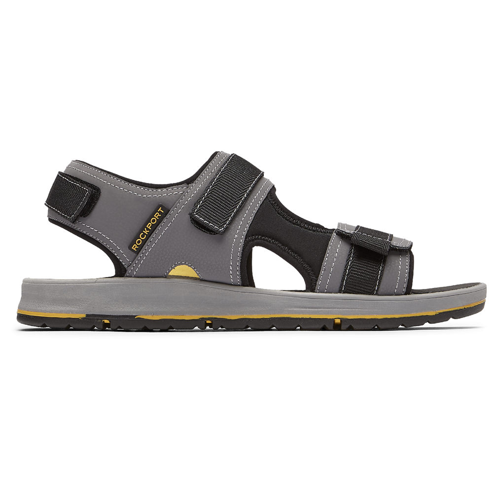 Rockport Sandaler Herr Grå - Lucky Bay Sport 3 Strap - LITPN9163